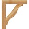 Ekena Millwork Funston Block Rough Sawn Bracket w/ Offset Brace, Western Red Cedar, 6"W x 26"D x 30"H BKT0604X26X30FST05RWR - alternate 3